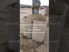 Bastião do Exército Aço Hesco Barreiras Defensivas Para Compostos de Munição